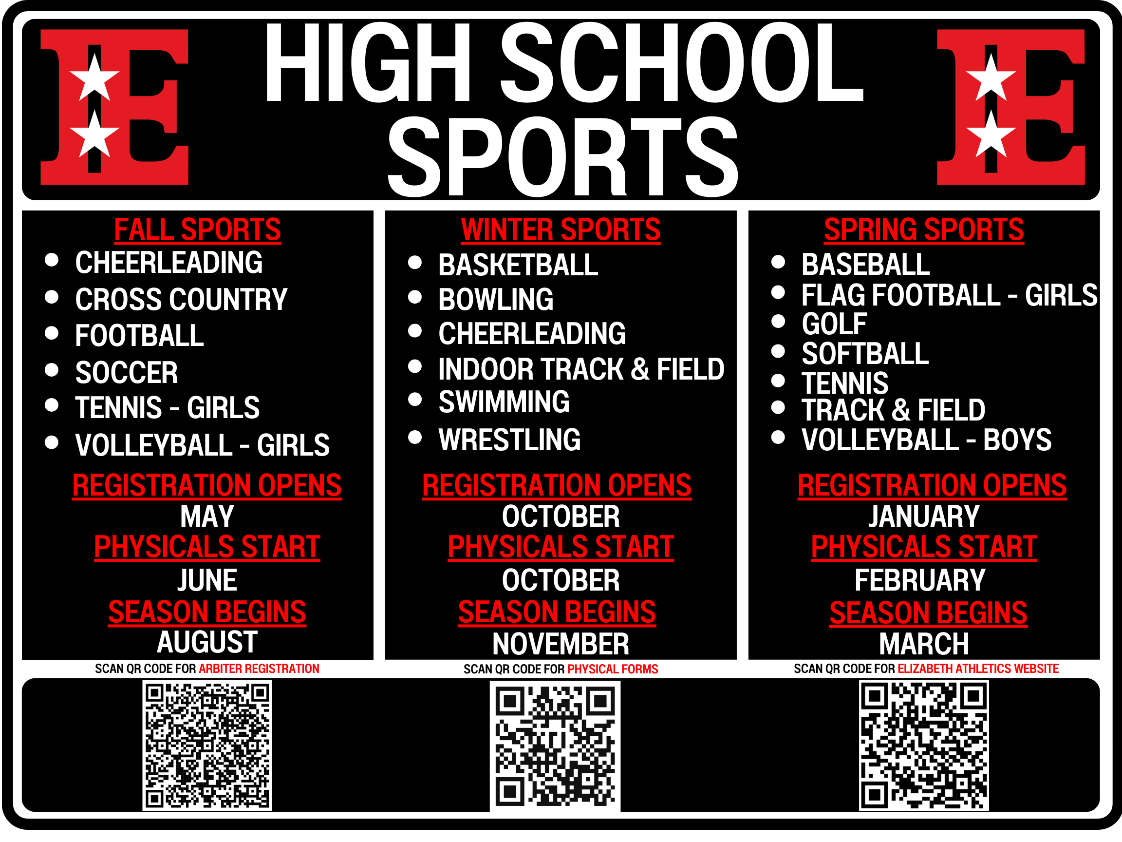 High School Registration Poster 1